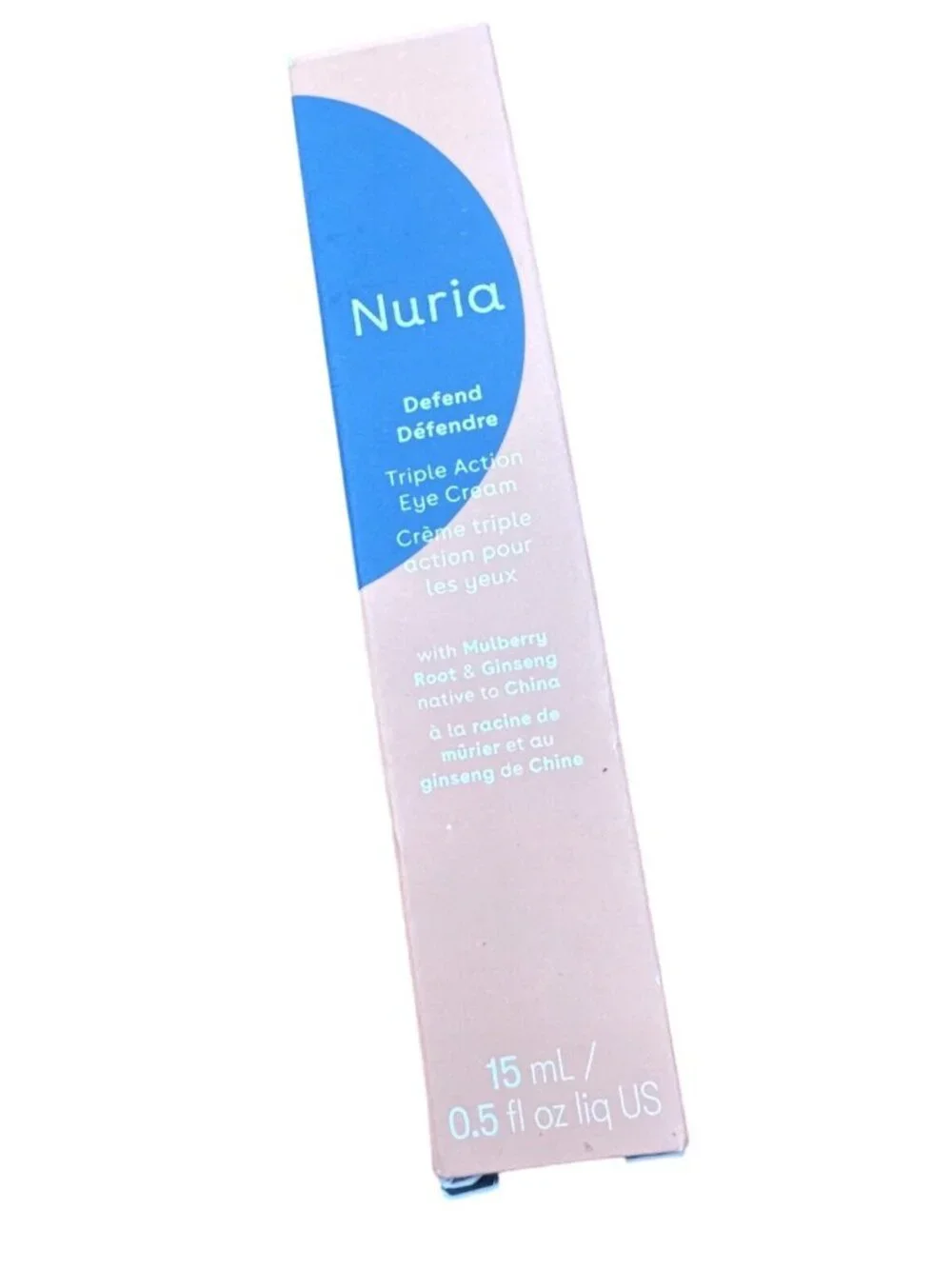 Nuria Defend Triple Action Eye Cream NWB .5 fl oz